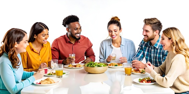 Oameni mâncând la masă